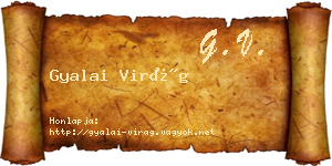 Gyalai Virág névjegykártya